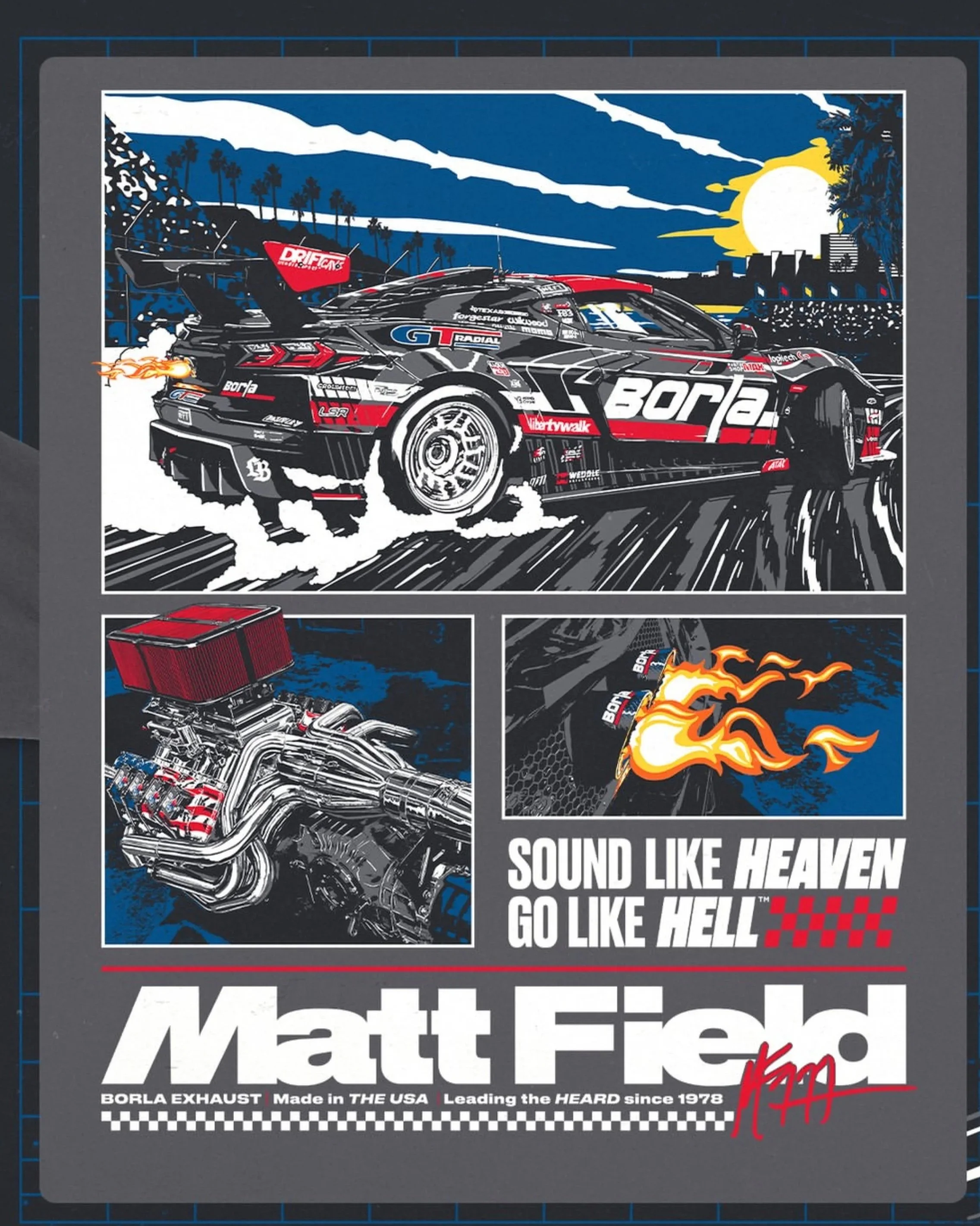 2025 - LIMITED STOCK - LIMITED SIZES - MATT FIELD - GT RADIAL